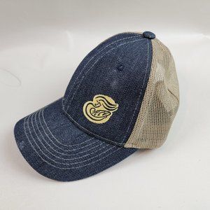 Panera Bread Trucker Baseball Hat Cap Mesh  Uniform Employee Blue Denim